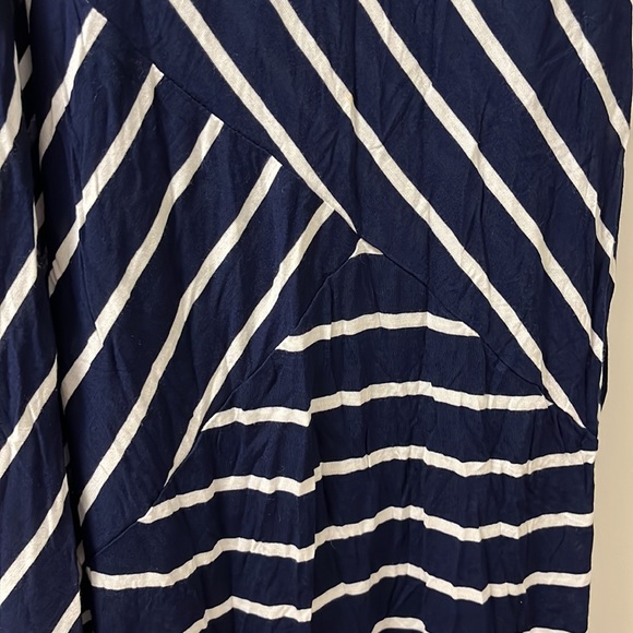 Navy & White Striped Dress. - Picture 2 of 6